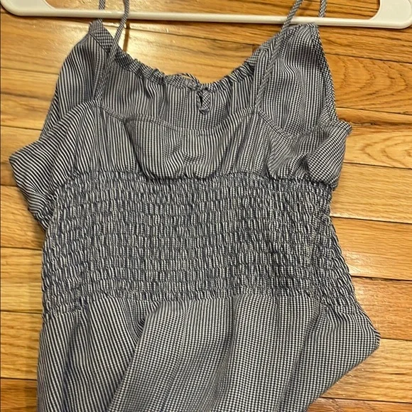 Rouje Paris blue Gingham Cassandre smocked dress size 40 - Picture 9 of 9